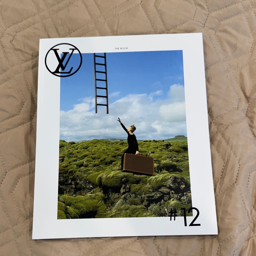 Louis Vuitton White Cover with Blue Sky and Green Landscape Artwork The Book #12